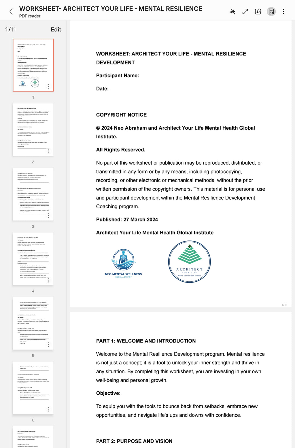 Cultivating Mental Resilience