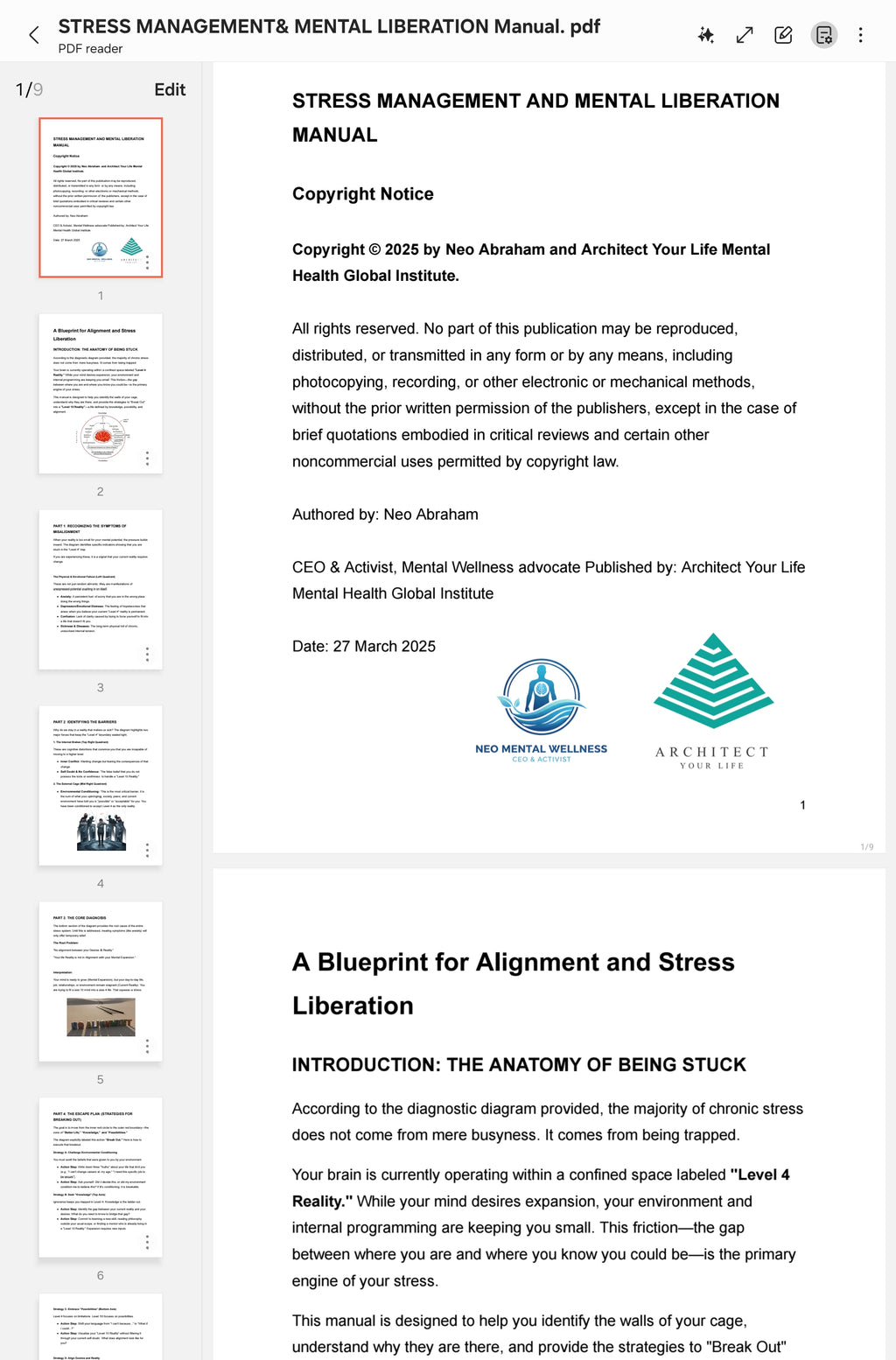 Stress Management & Mental Liberation Workshop