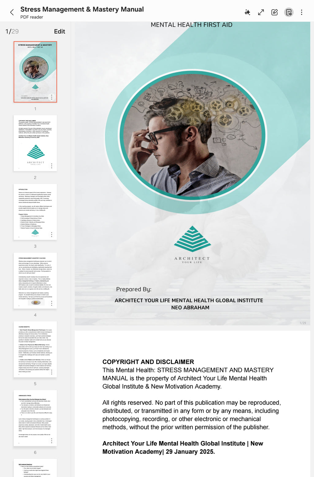 Stress Management and Mastery