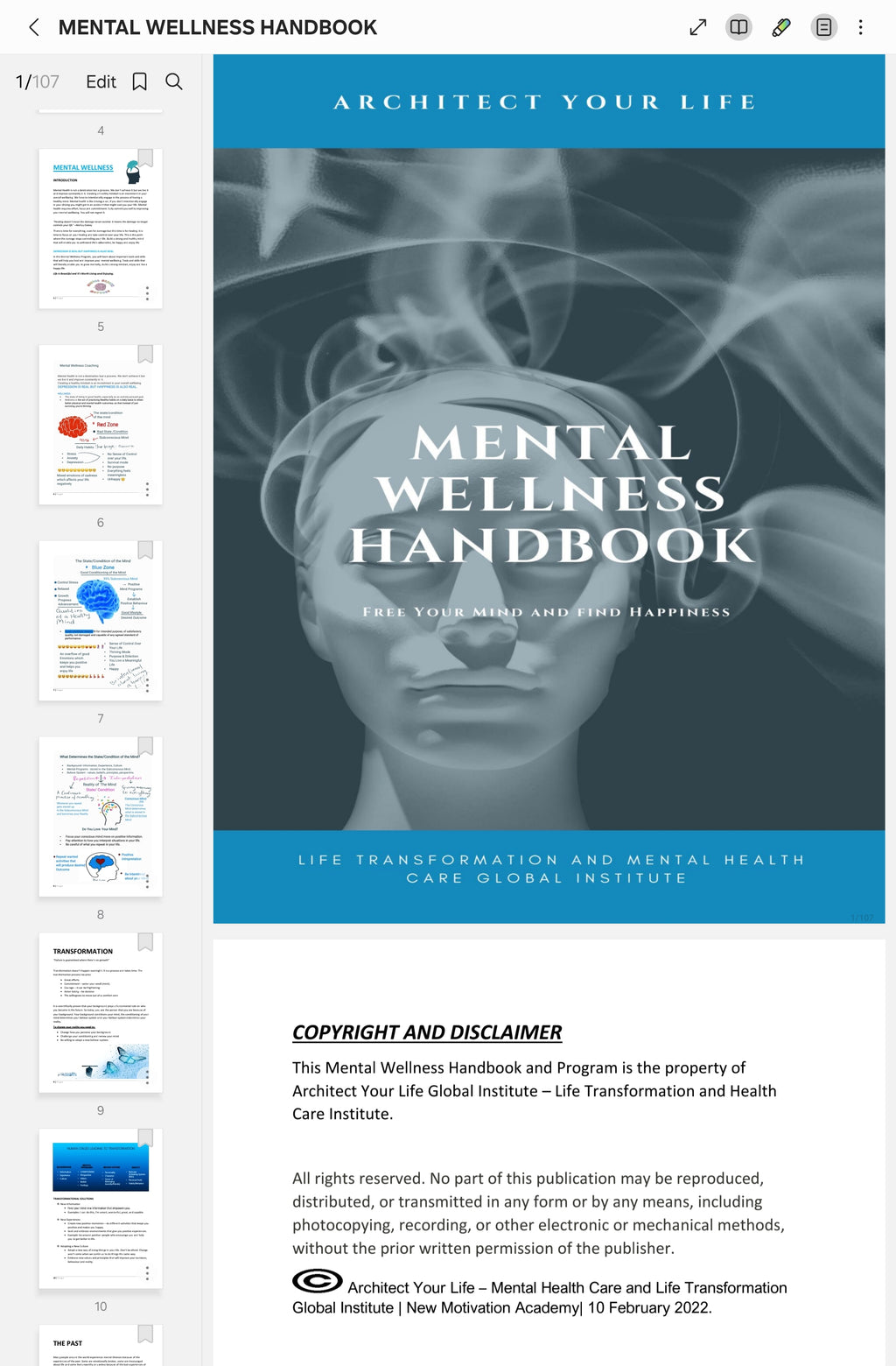 Mental Wellness Development